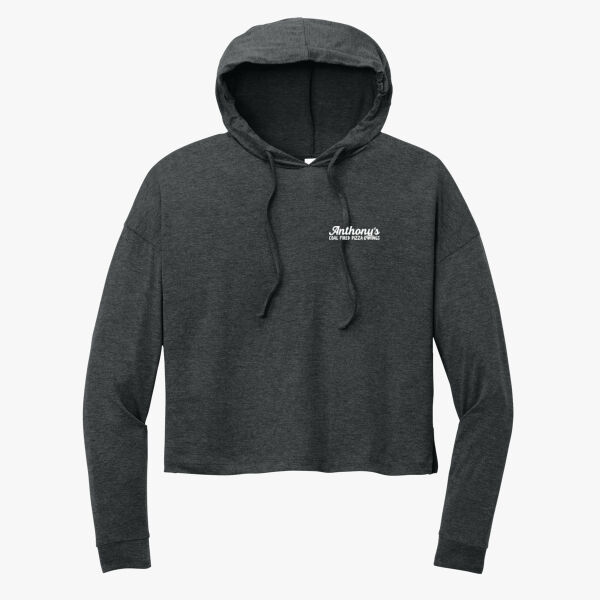 District Women's Midi Long Sleeve Hoodie - 2 Sided Thumbnail